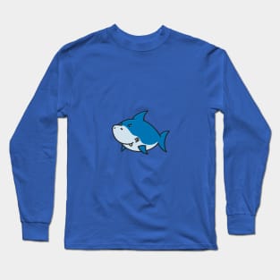 Cute kawaii shark Long Sleeve T-Shirt